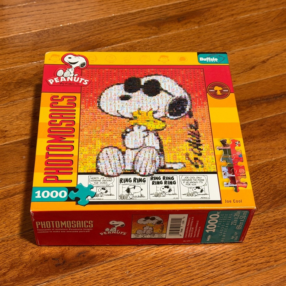 Photomosaics 1000-Piece Peanuts 'Joe Cool' Puzzle - Yellow & Red